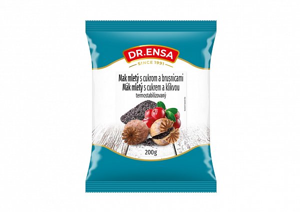 Mak mletý s cukrom a s brusnicami 200g Dr.ENSA