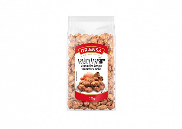 Arašidy v karameli so škoricou 200g Dr.ENSA
